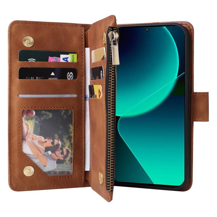 For Redmi Note 14 5G Multifunctional Multi-Card Wallet Phone Leather Case