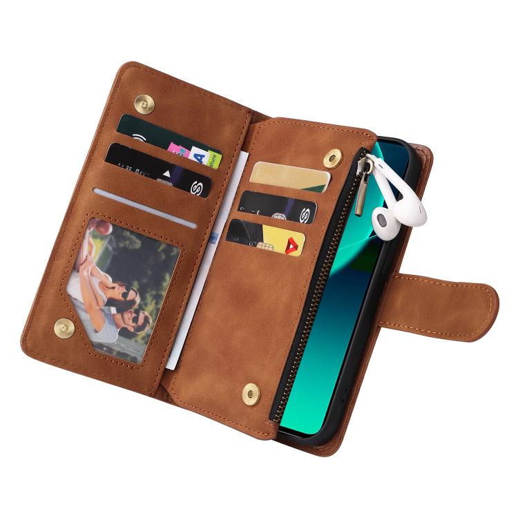 For Redmi Note 14 5G Multifunctional Multi-Card Wallet Phone Leather Case