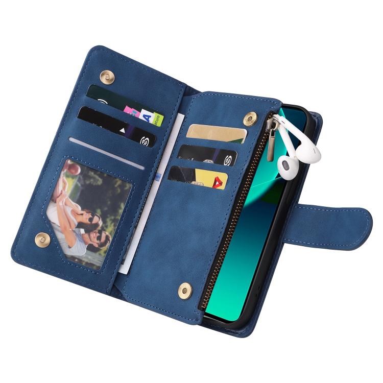 For Redmi Note 14 5G Multifunctional Multi-Card Wallet Phone Leather Case