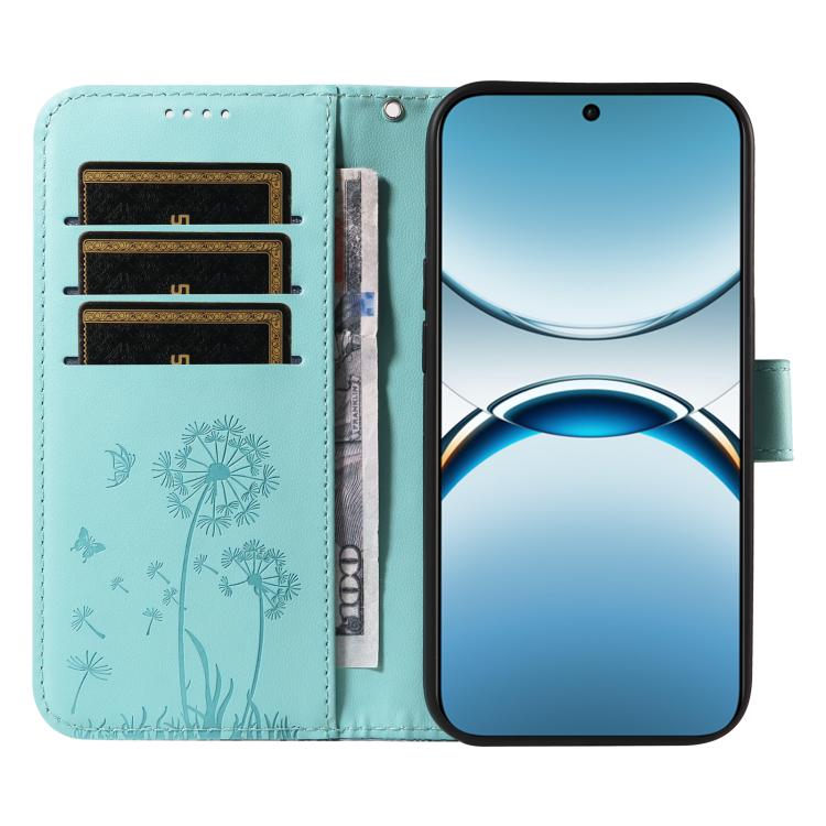 For OPPO Find X8 5G Global Dandelion Embossed Pattern Flip Leather Phone Case