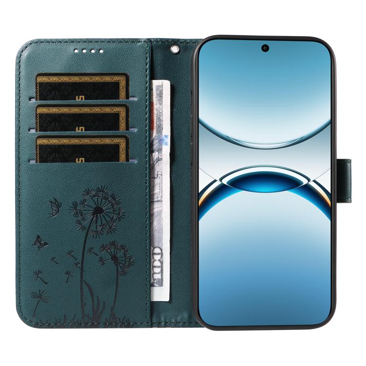 For OPPO Find X8 5G Global Dandelion Embossed Pattern Flip Leather Phone Case