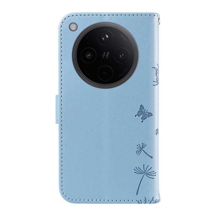 For OPPO Find X8 5G Global Dandelion Embossed Pattern Flip Leather Phone Case