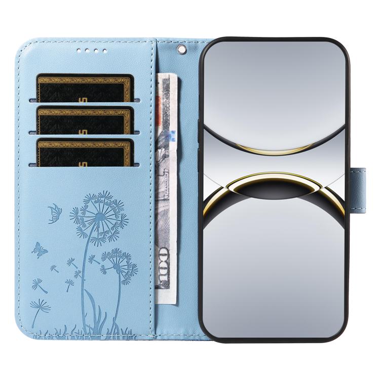 For OPPO Find X8 Pro 5G Global Dandelion Embossed Pattern Flip Leather Phone Case