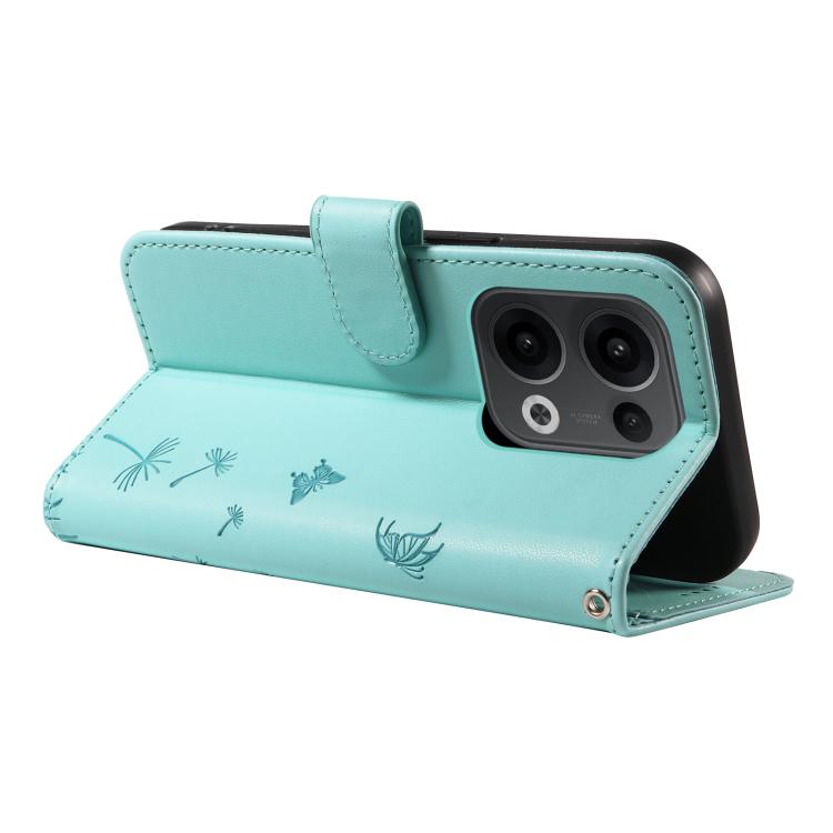 For OPPO Reno13 Global Dandelion Embossed Pattern Flip Leather Phone Case