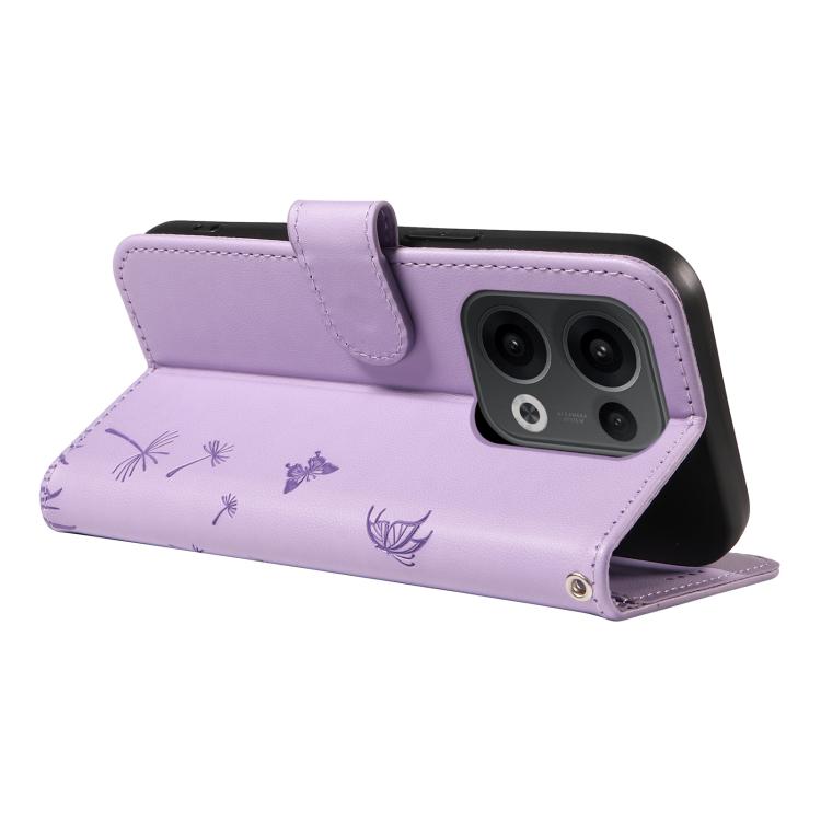 For OPPO Reno13 Global Dandelion Embossed Pattern Flip Leather Phone Case