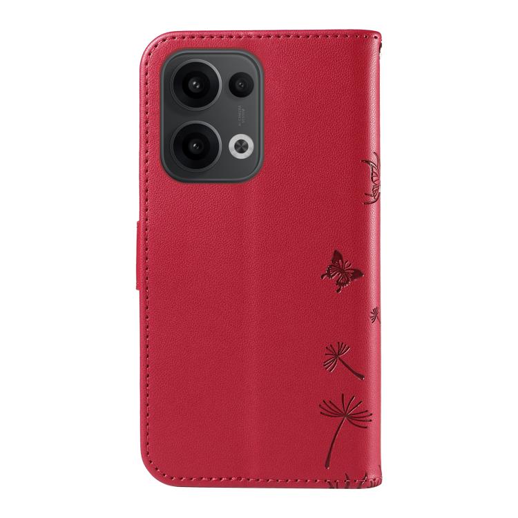 For OPPO Reno13 Global Dandelion Embossed Pattern Flip Leather Phone Case
