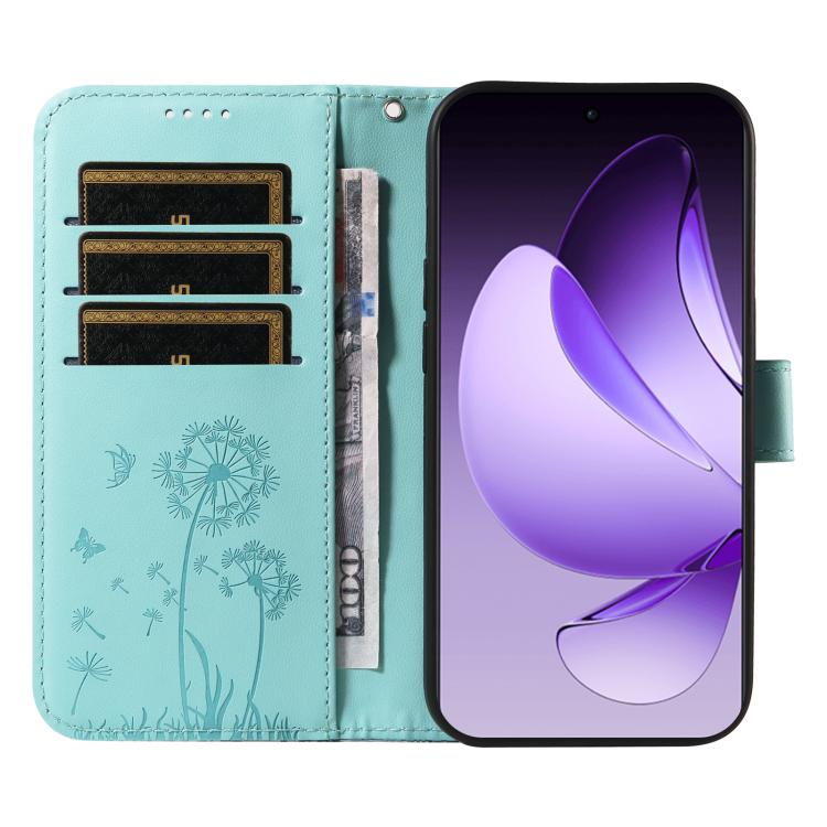 For OPPO Reno13 Pro Global Dandelion Embossed Pattern Flip Leather Phone Case