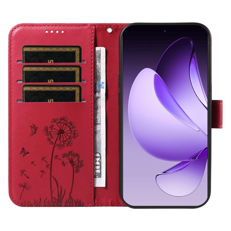 For OPPO Reno13 Pro Global Dandelion Embossed Pattern Flip Leather Phone Case
