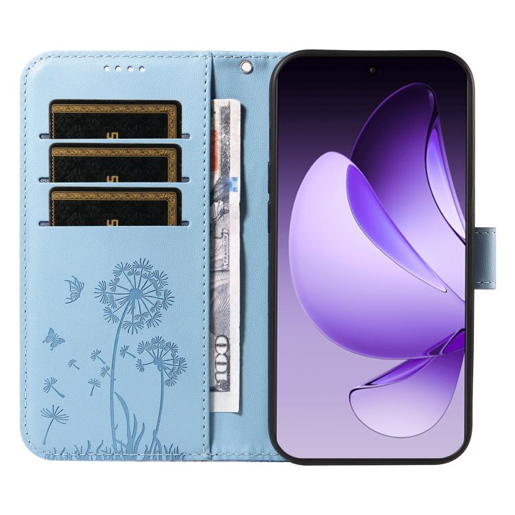 For OPPO Reno13 Pro Global Dandelion Embossed Pattern Flip Leather Phone Case