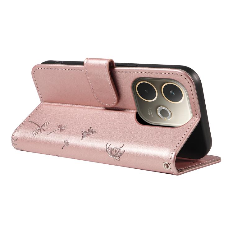For OPPO A5 Pro 5G Global Dandelion Embossed Pattern Flip Leather Phone Case