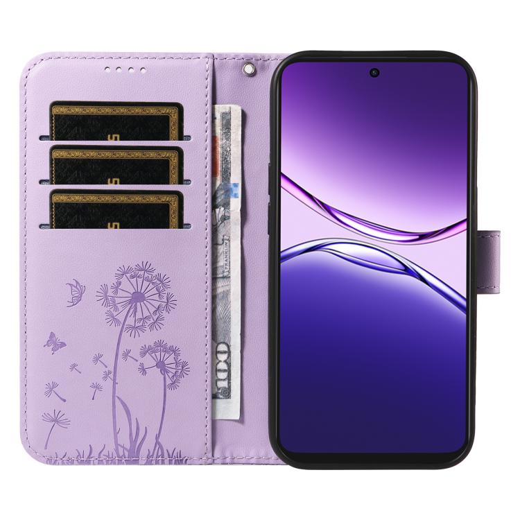 For OPPO A5 Pro 5G Global Dandelion Embossed Pattern Flip Leather Phone Case