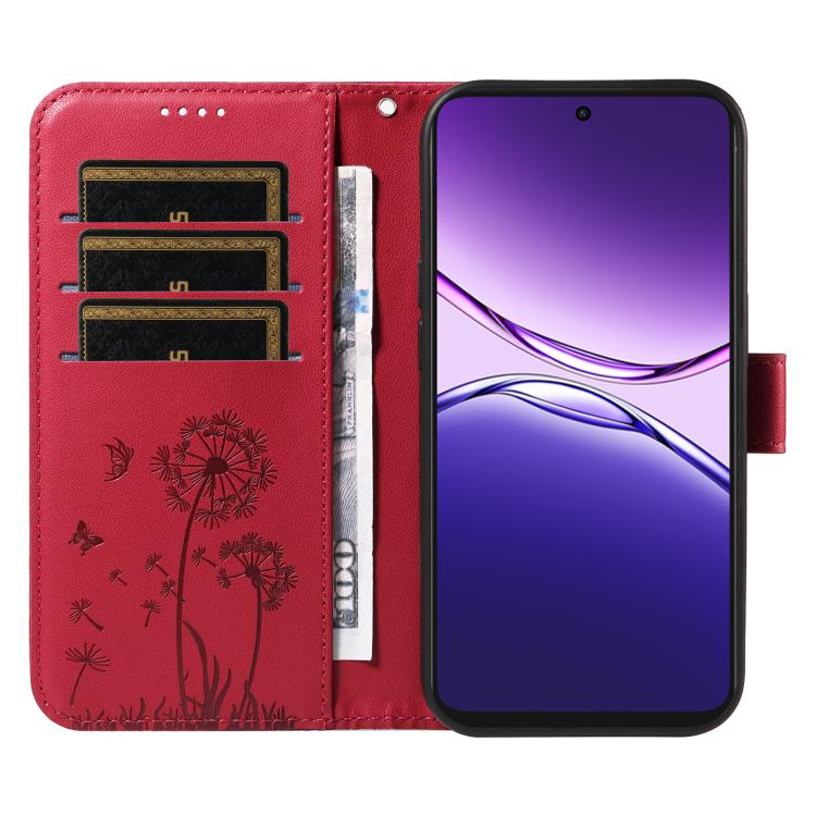 For OPPO A5 Pro 5G Global Dandelion Embossed Pattern Flip Leather Phone Case