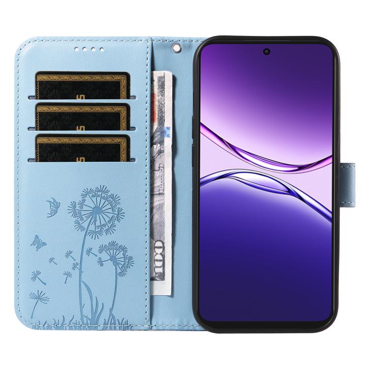 For OPPO A5 Pro 5G Global Dandelion Embossed Pattern Flip Leather Phone Case