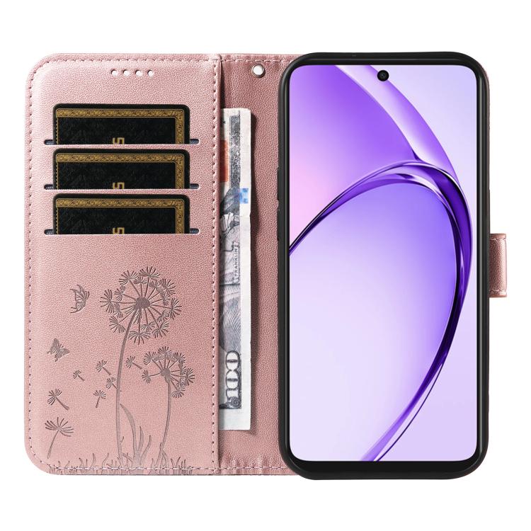 For OPPO A5X 5G Global Dandelion Embossed Pattern Flip Leather Phone Case