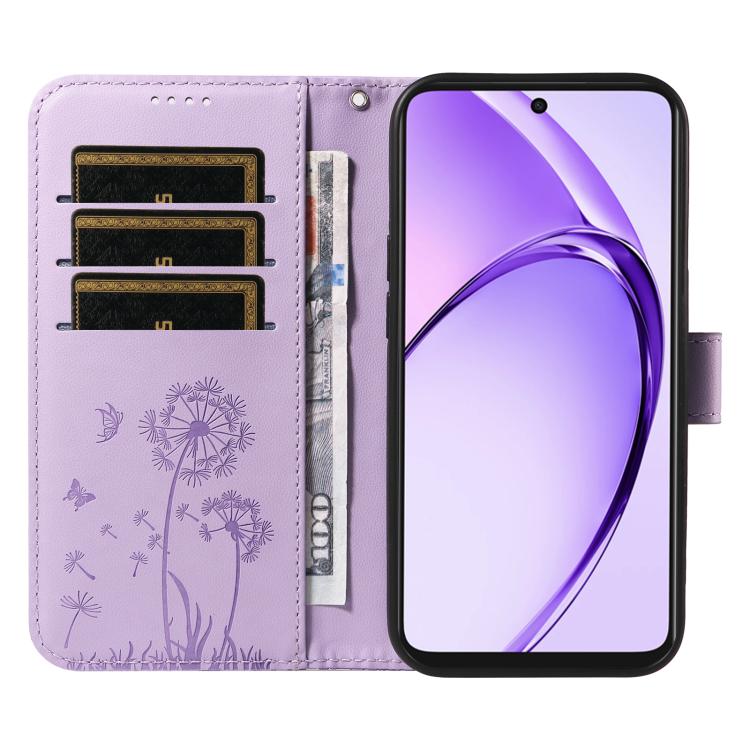 For OPPO A5X 5G Global Dandelion Embossed Pattern Flip Leather Phone Case