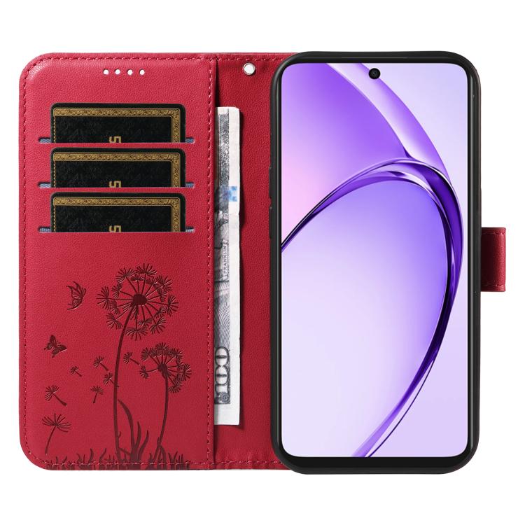 For OPPO A5X 5G Global Dandelion Embossed Pattern Flip Leather Phone Case