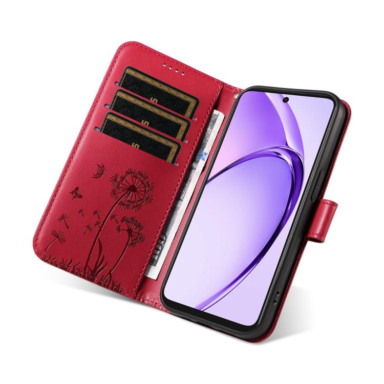 For OPPO A5X 5G Global Dandelion Embossed Pattern Flip Leather Phone Case