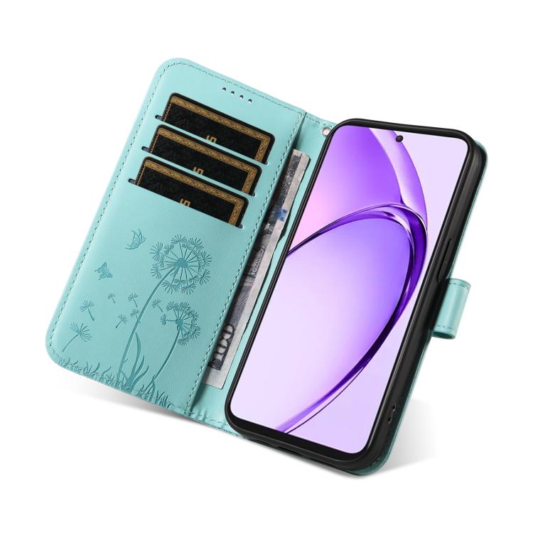 For OPPO K12X 5G Global Dandelion Embossed Pattern Flip Leather Phone Case