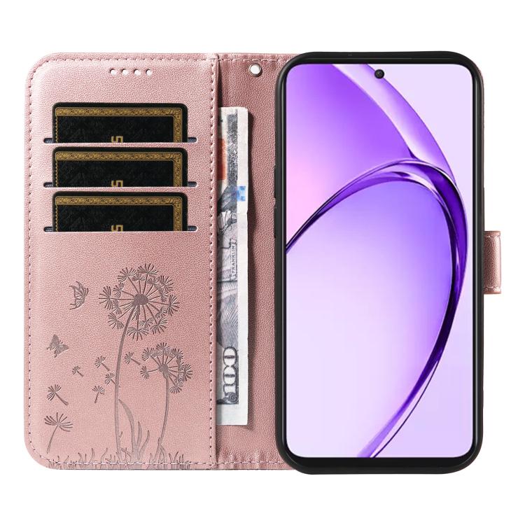 For OPPO K12X 5G Global Dandelion Embossed Pattern Flip Leather Phone Case