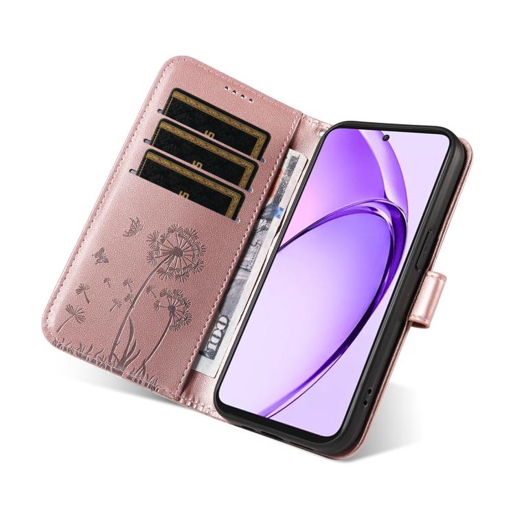 For OPPO K12X 5G Global Dandelion Embossed Pattern Flip Leather Phone Case