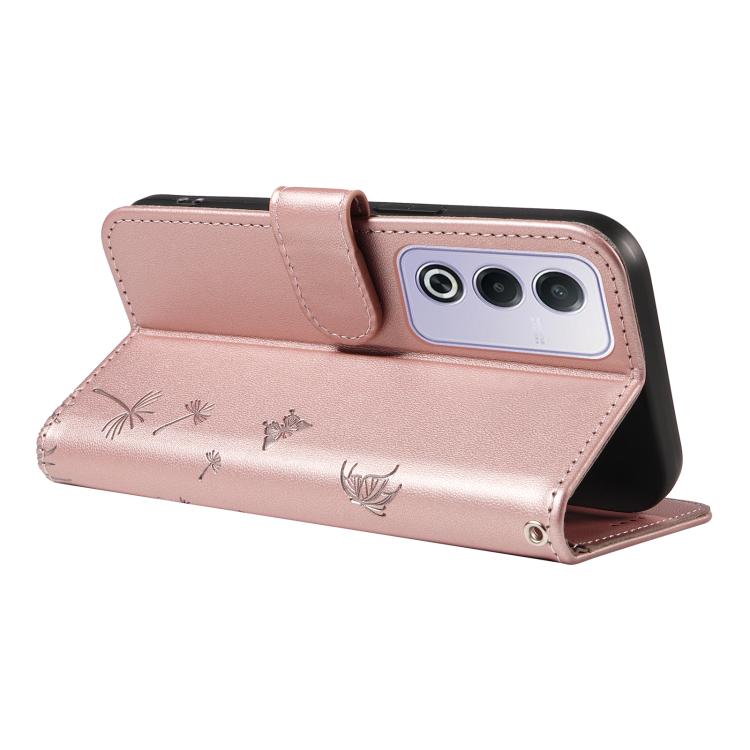 For OPPO K12X 5G Global Dandelion Embossed Pattern Flip Leather Phone Case
