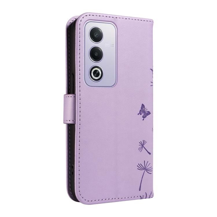 For OPPO K12X 5G Global Dandelion Embossed Pattern Flip Leather Phone Case