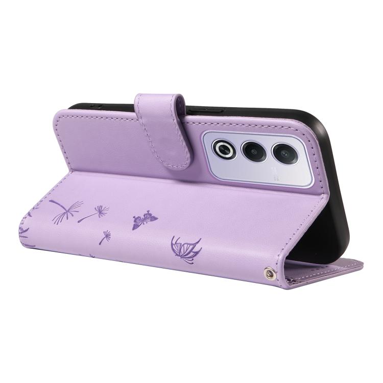 For OPPO K12X 5G Global Dandelion Embossed Pattern Flip Leather Phone Case