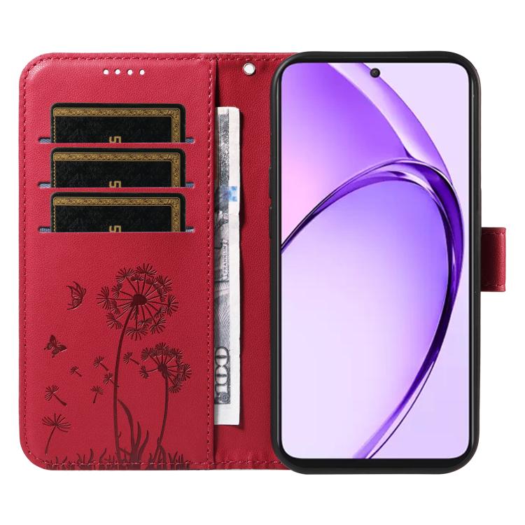 For OPPO K12X 5G Global Dandelion Embossed Pattern Flip Leather Phone Case