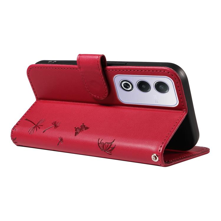 For OPPO K12X 5G Global Dandelion Embossed Pattern Flip Leather Phone Case