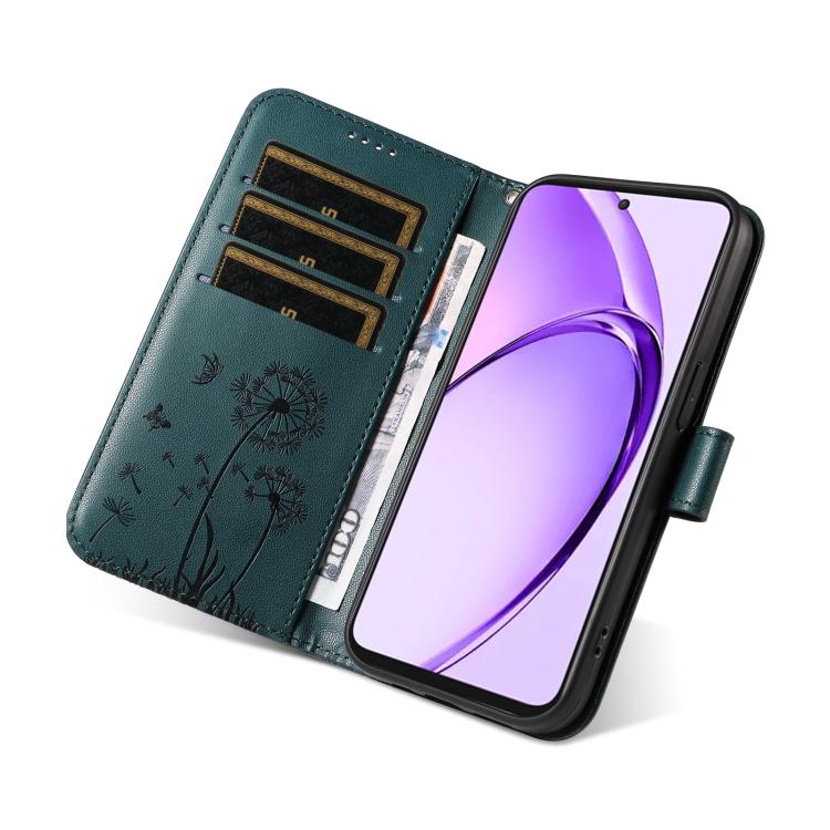 For OPPO K12X 5G Global Dandelion Embossed Pattern Flip Leather Phone Case