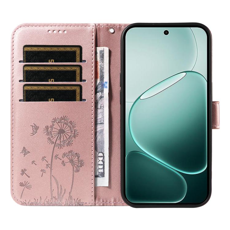 For OPPO A6 Pro 4G / 5G Global Dandelion Embossed Pattern Flip Leather Phone Case