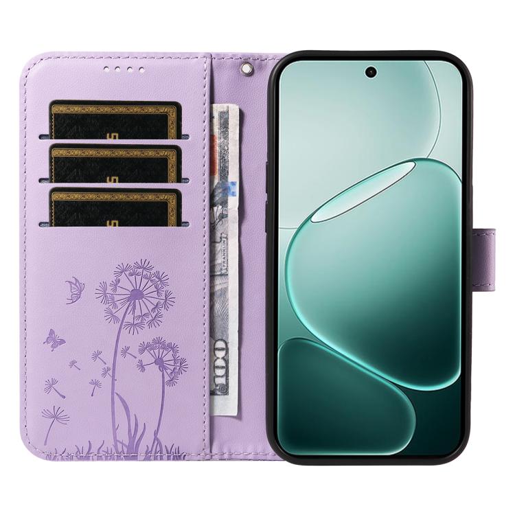 For OPPO A6 Pro 4G / 5G Global Dandelion Embossed Pattern Flip Leather Phone Case