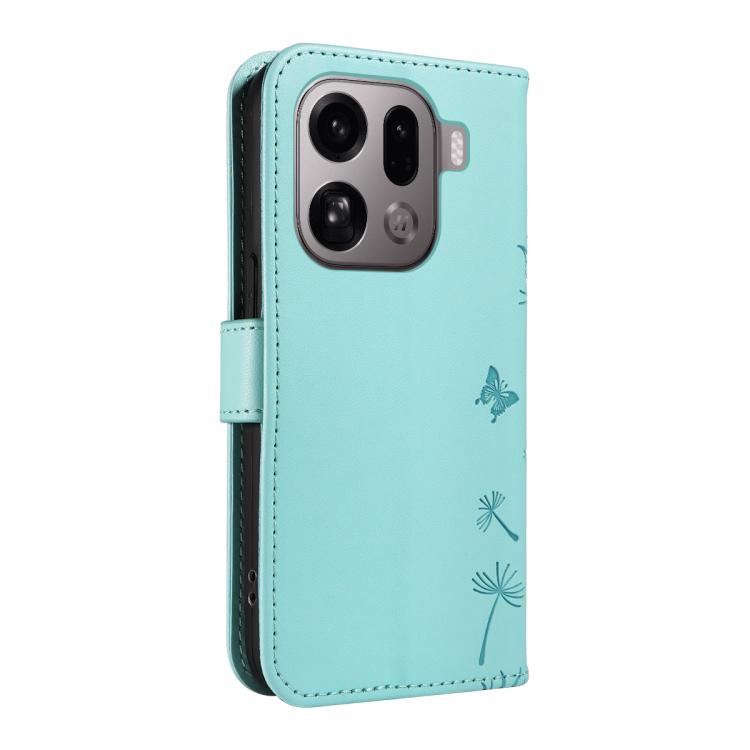 For OPPO Find X9 Pro Dandelion Embossed Pattern Flip Leather Phone Case