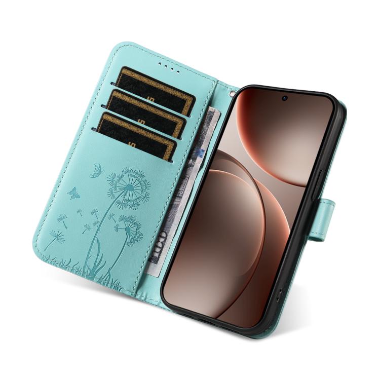 For OPPO Find X9 Pro Dandelion Embossed Pattern Flip Leather Phone Case