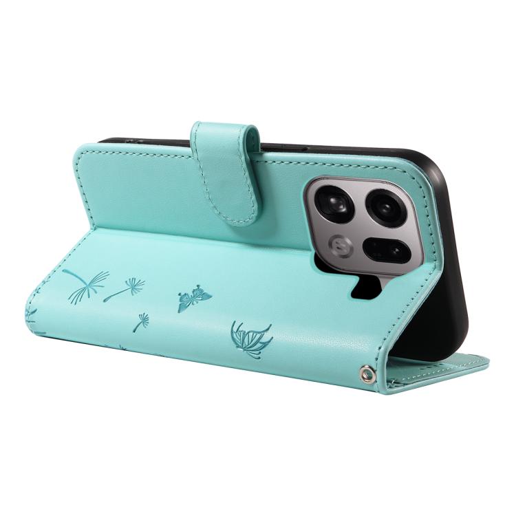For OPPO Find X9 Pro Dandelion Embossed Pattern Flip Leather Phone Case