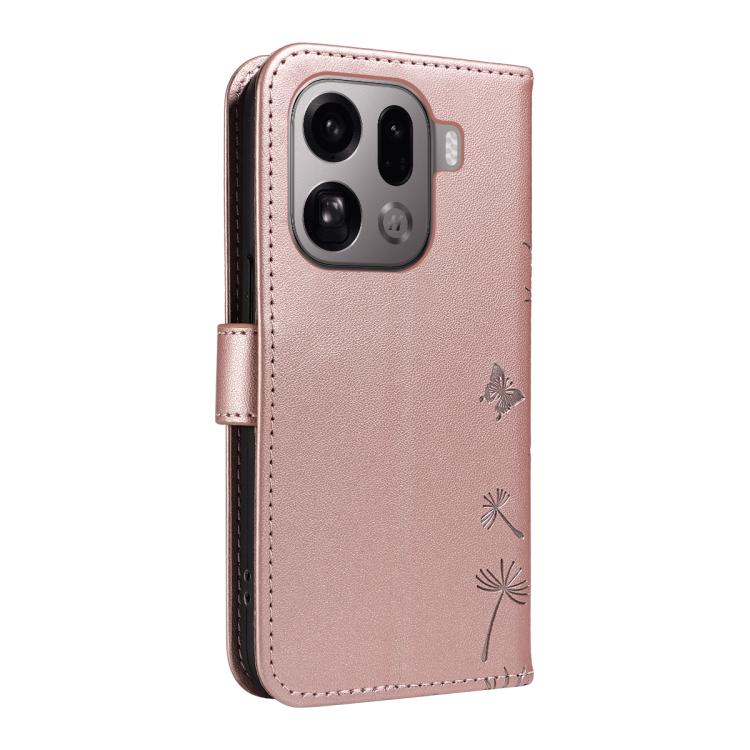 For OPPO Find X9 Pro Dandelion Embossed Pattern Flip Leather Phone Case