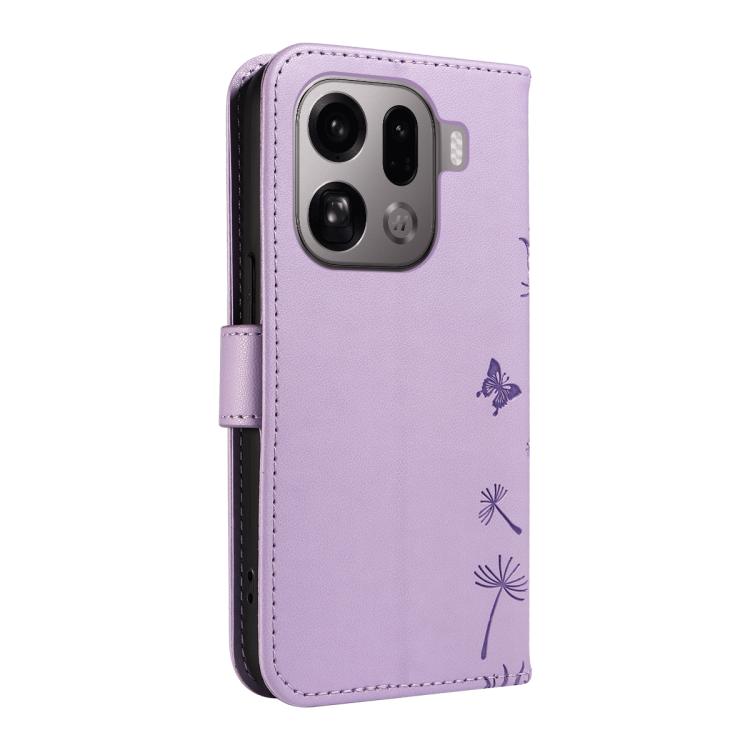 For OPPO Find X9 Pro Dandelion Embossed Pattern Flip Leather Phone Case