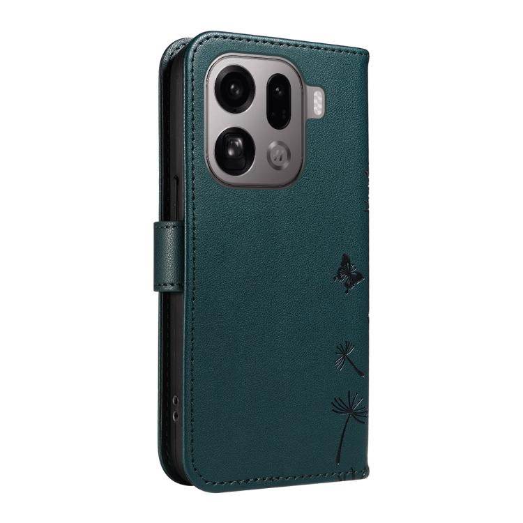 For OPPO Find X9 Pro Dandelion Embossed Pattern Flip Leather Phone Case