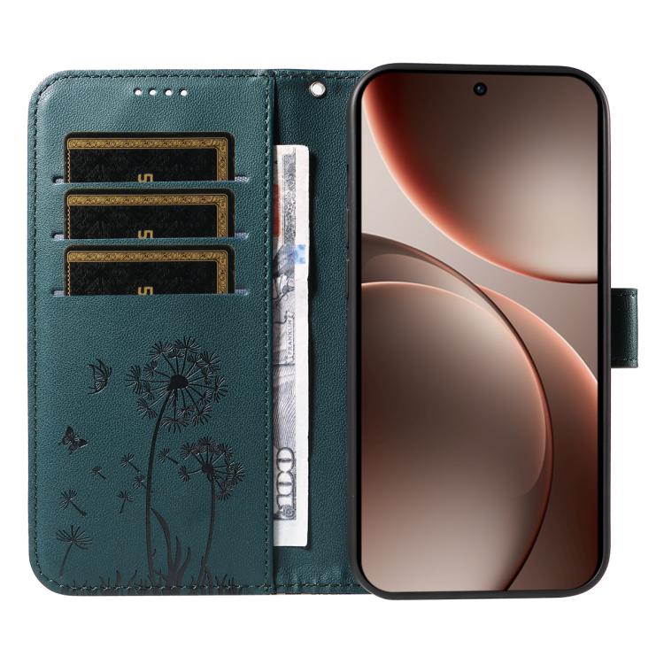 For OPPO Find X9 Pro Dandelion Embossed Pattern Flip Leather Phone Case