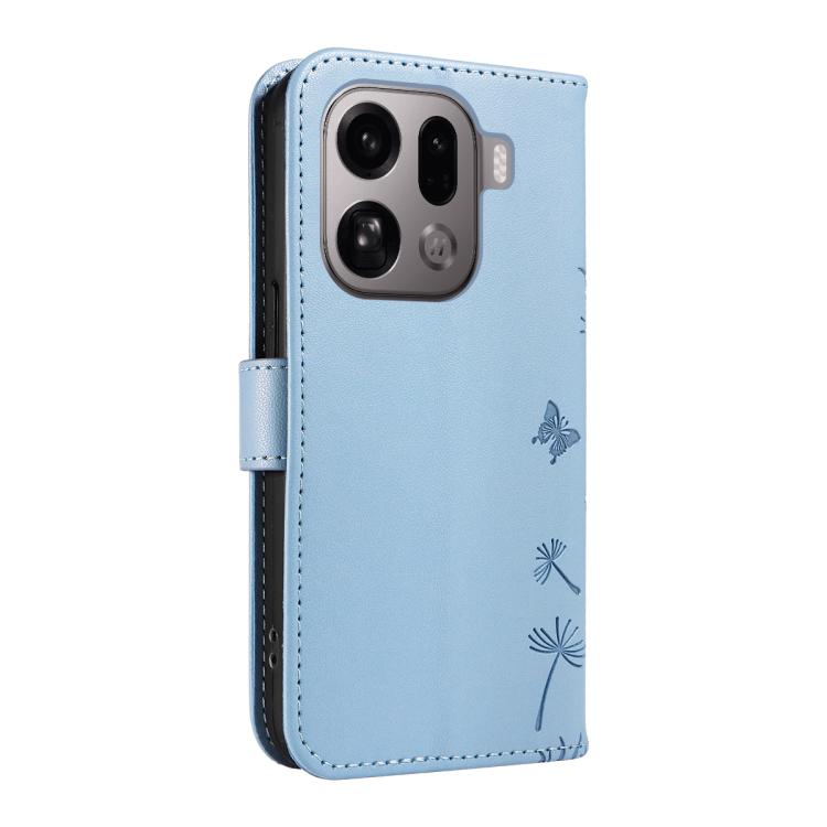For OPPO Find X9 Pro Dandelion Embossed Pattern Flip Leather Phone Case