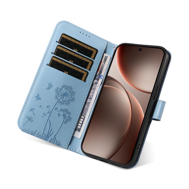 For OPPO Find X9 Pro Dandelion Embossed Pattern Flip Leather Phone Case
