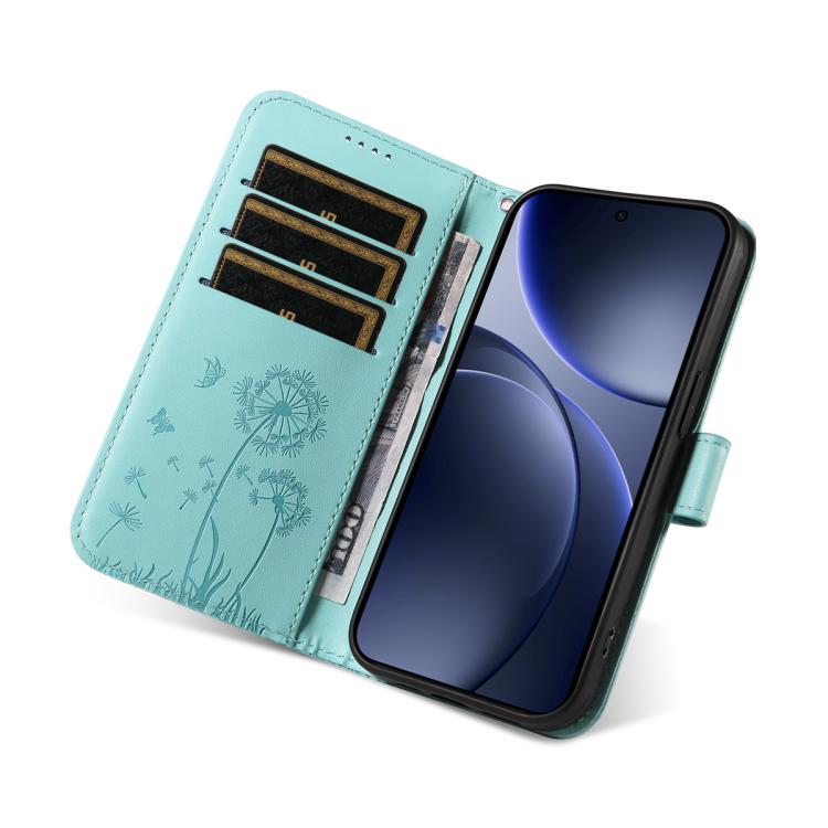 For OPPO Find X9 Dandelion Embossed Pattern Flip Leather Phone Case