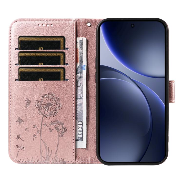 For OPPO Find X9 Dandelion Embossed Pattern Flip Leather Phone Case