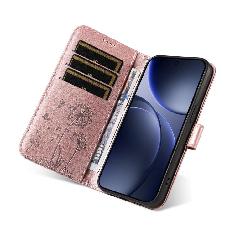 For OPPO Find X9 Dandelion Embossed Pattern Flip Leather Phone Case