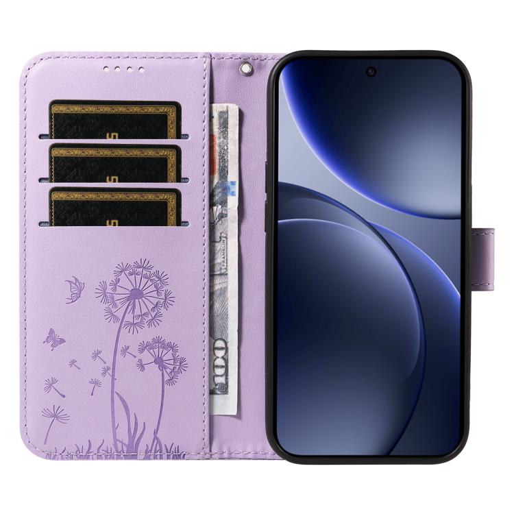 For OPPO Find X9 Dandelion Embossed Pattern Flip Leather Phone Case