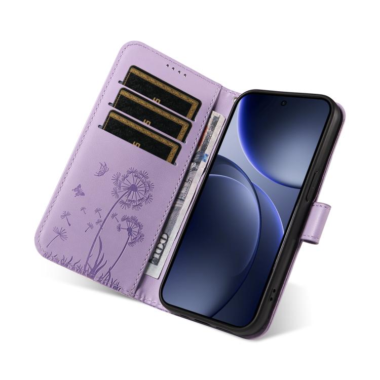 For OPPO Find X9 Dandelion Embossed Pattern Flip Leather Phone Case