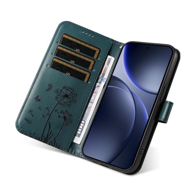 For OPPO Find X9 Dandelion Embossed Pattern Flip Leather Phone Case