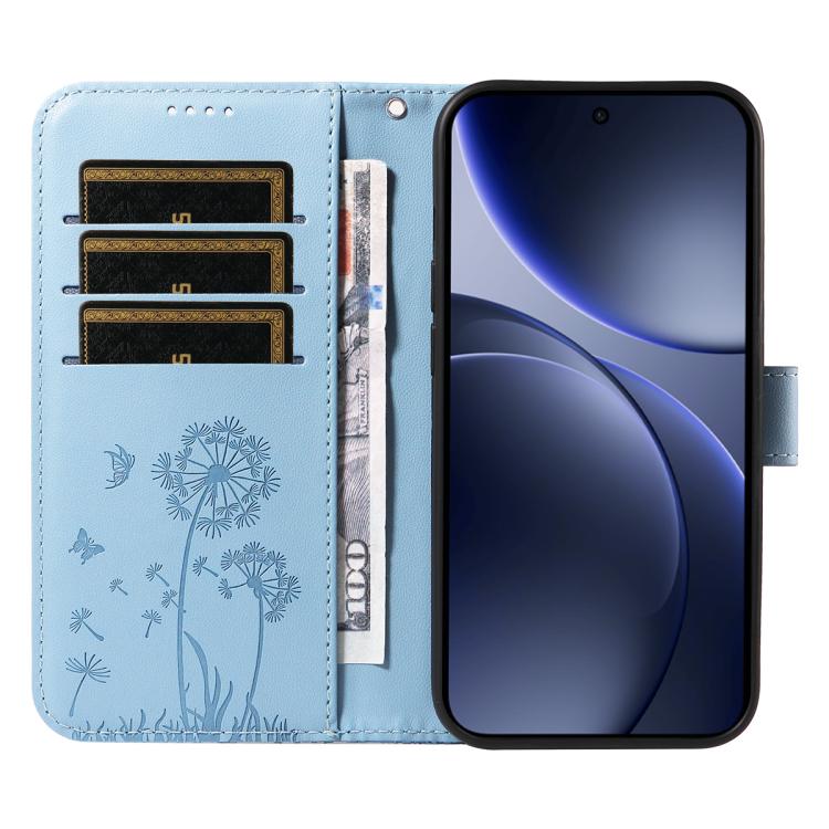 For OPPO Find X9 Dandelion Embossed Pattern Flip Leather Phone Case