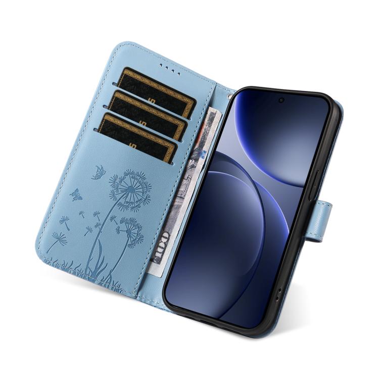 For OPPO Find X9 Dandelion Embossed Pattern Flip Leather Phone Case