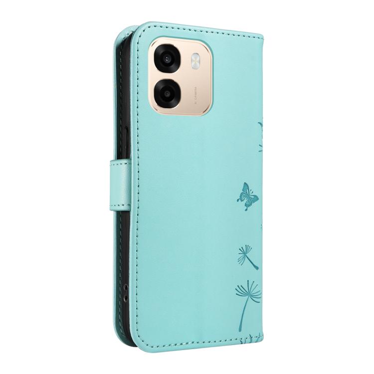 For OPPO A6X 5G / A6 5G Dandelion Embossed Pattern Flip Leather Phone Case